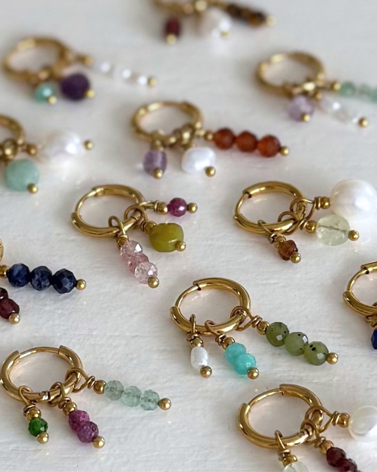stel je eigen oorbellen samen goud stainless steel mix en match