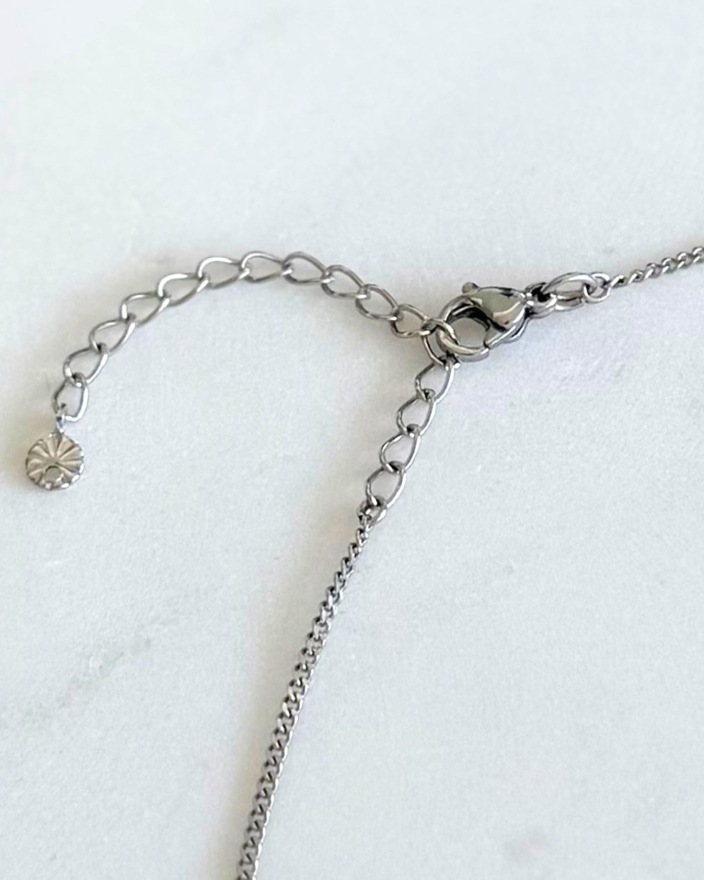 Ophelia | Y-ketting zilver | Met parels, granaatsteen & aquamarijn