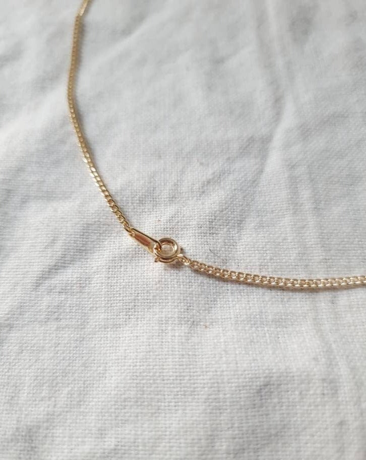 Minimalistische gouden parelketting of schakelketting | 14k gold plated