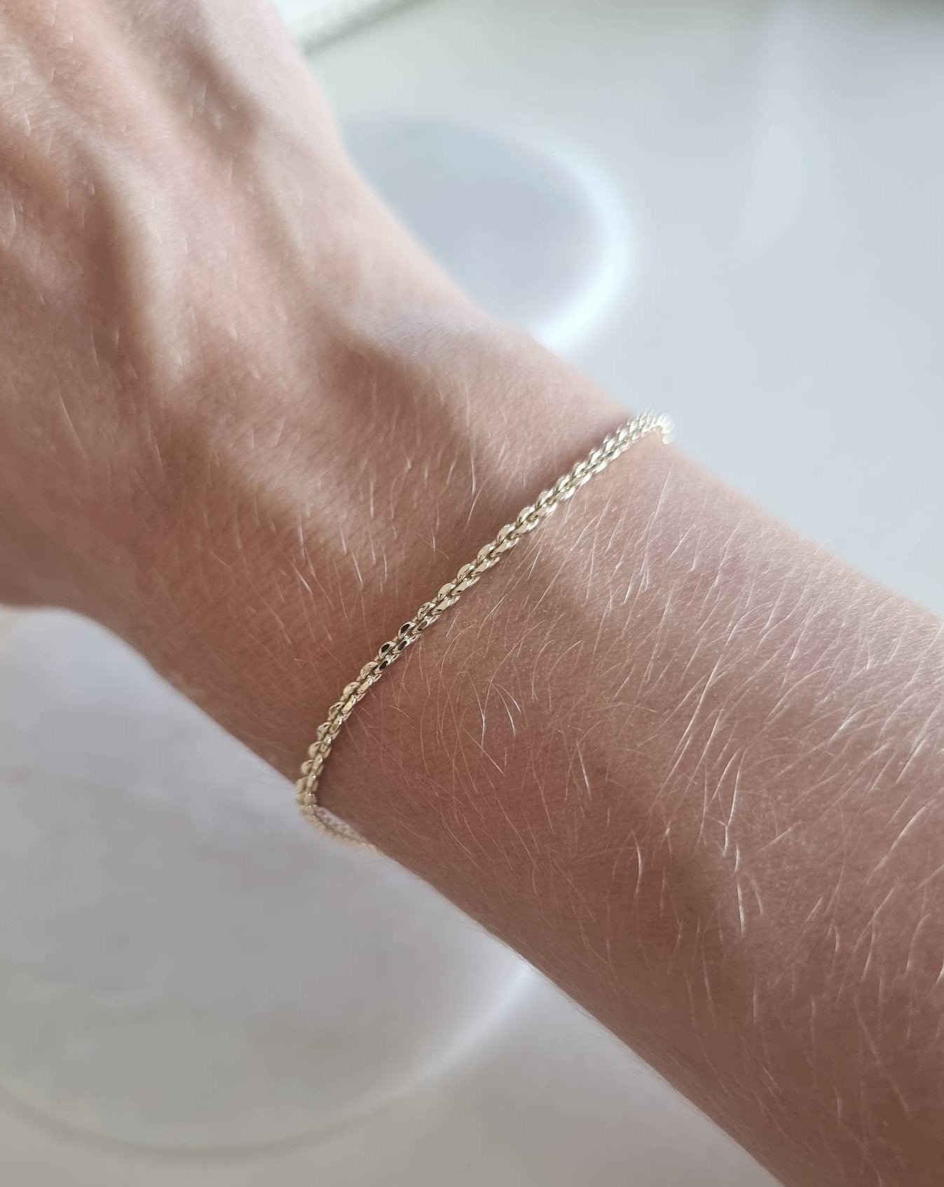 minimalistische armband goud