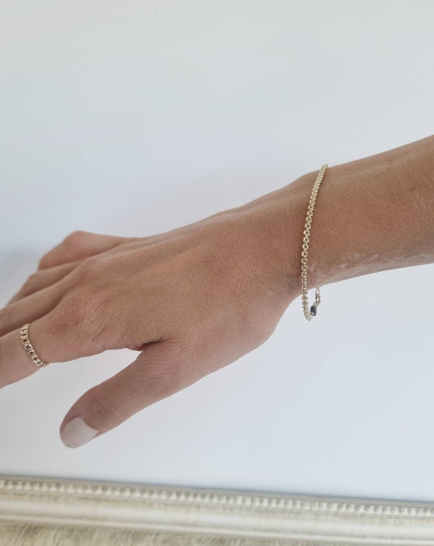 minimalistische gouden armband